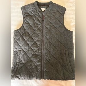 Men’s Gray Quilted Cotton Vest